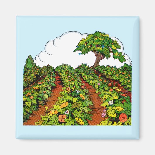 1920s tuinafdrukken magneet (Voorkant)