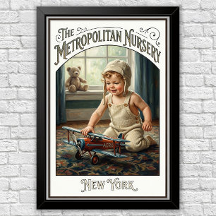 1920s Vintage Kinder Mode Reclame  Poster