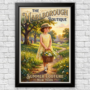 1920s Vintage Kinder Mode Reclame  Poster