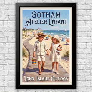 1920s Vintage Kinder Mode Reclame  Poster