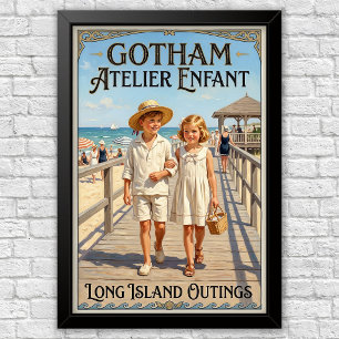 1920s Vintage Kinder Mode Reclame  Poster