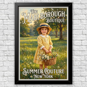 1920s Vintage Kinder Mode Reclame  Poster