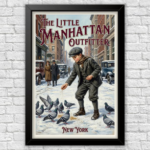 1920s Vintage Kinder Mode Reclame Poster