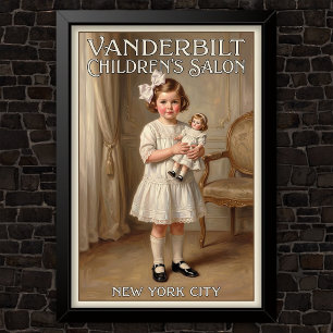 1920s Vintage Kinder Mode Reclame  Poster