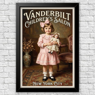 1920s Vintage Kinder Mode Reclame  Poster