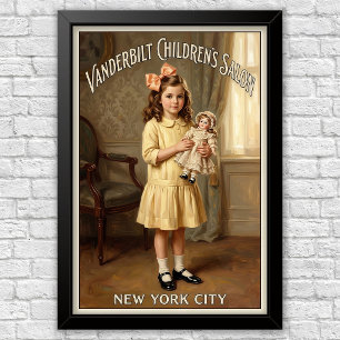 1920s Vintage Kinder Mode Reclame  Poster