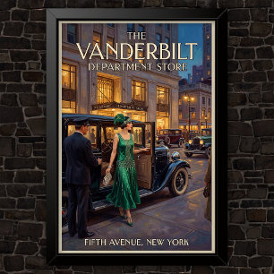 1920s Vintage Mode Reclame Poster