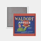1920s Waldorf Appels krat label Magneet (Voorkant / Achterkant)