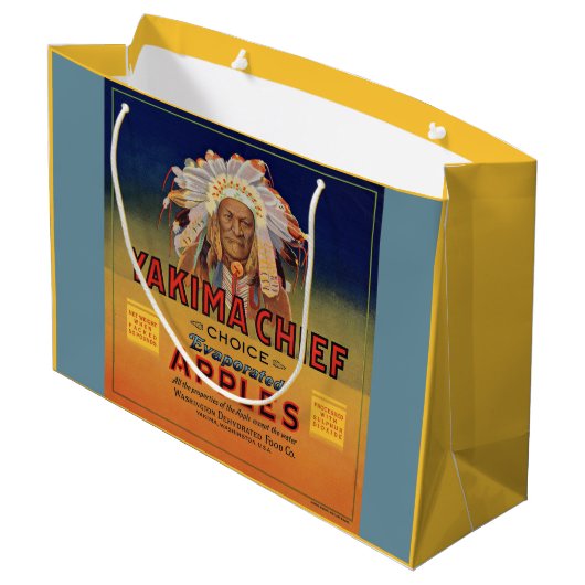 1920s Yakima Chief Evaporated Apples label print Groot Cadeauzakje (Achterkant Gekanteld)