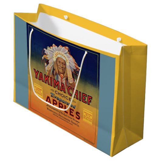 1920s Yakima Chief Evaporated Apples label print Groot Cadeauzakje (Voorkant Gekanteld)