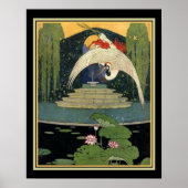 1921 Art Déco Garden Scene 16 x 20 (Devant)