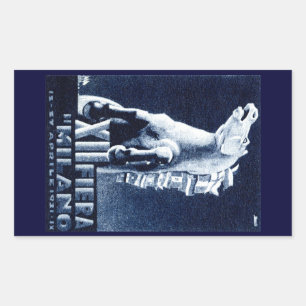1921 Italiaans filmfestival Rechthoekige Sticker