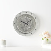 1921 Morgan Silver Dollar Wall Clock Grote Klok (Huis)