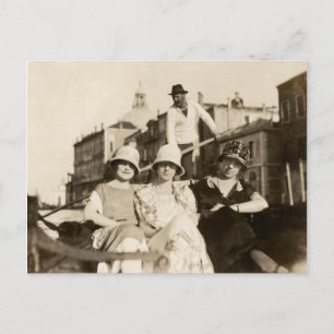1921 Vriendinnen in Venetië Briefkaart