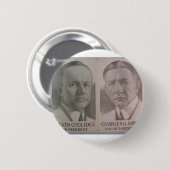1922 Coolidge - Dagen Ronde Button 5,7 Cm (Voorkant /achterkant)