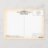 1922  krantenreclame briefkaart (Achterkant)