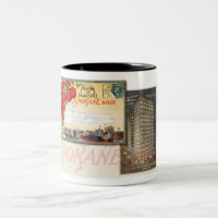 1922 LAVE-POCHE. POSTCARD Mug de café à deux tons