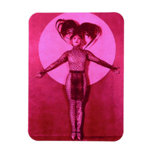 1922 oddball film star get-up - roze magneet