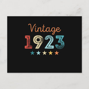  1923 100e verjaardag van de retro van 100 jaar briefkaart