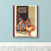 1923 Al Jolson's theaterbedekking Canvas Afdruk (Insitu (Houten vloer))
