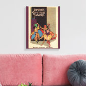 1923 Al Jolson's theaterbedekking Canvas Afdruk (Insitu (Woonkamer))