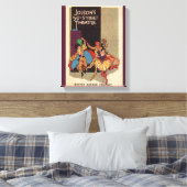 1923 Al Jolson's theaterbedekking Canvas Afdruk (Insitu (Slaapkamer))