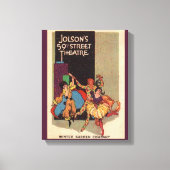 1923 Al Jolson's theaterbedekking Canvas Afdruk (Voorkant)