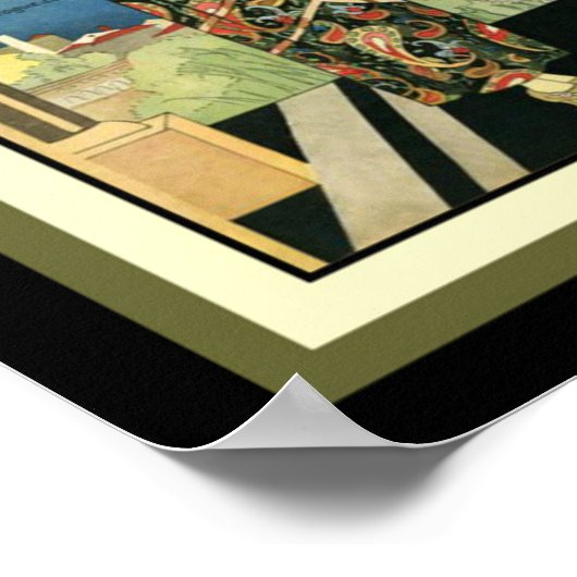 1923 Elite Styles Art Déco Mode Imprimer 12 x 16 (Coin)