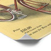1923 Mannen Pathfinder-fiets en kunstmatig Poster (Hoek)