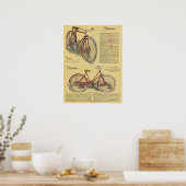 1923  Pathfinder-fiets en kunstartikel-Poster Poster (Keuken)