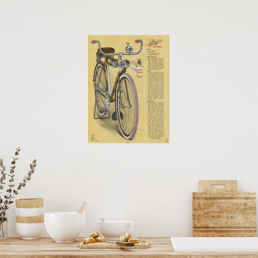 1923  Ranger Superbe-fiets en art-Poster Poster (Keuken)