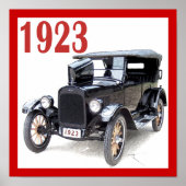 1923 TOURING AUTO POSTER (Voorkant)