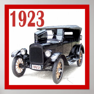 1923 TOURING AUTO POSTER