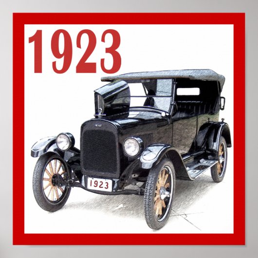 1923 TOURING AUTO POSTER (Voorkant)