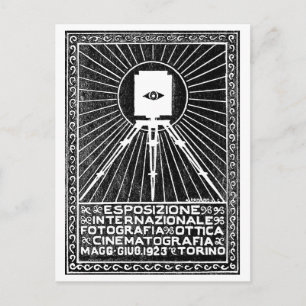 1923 Turijn Photo Expo Poster Briefkaart