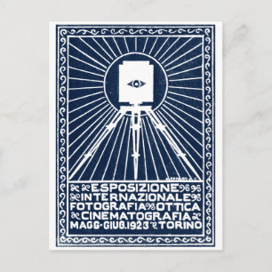 1923 Turijn Photo Expo Poster Briefkaart