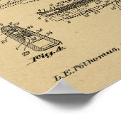 1924 Knife Kunsttekening Pistool Patent Poster (Hoek)