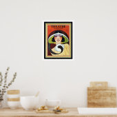 1924 Magazine Théâtre Art Déco Couverture 16 x 20 (Cuisine)