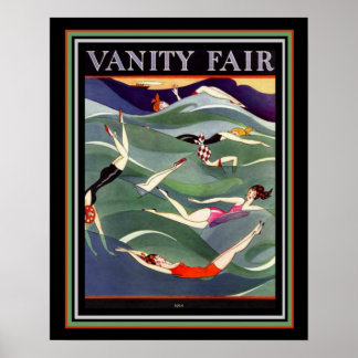 1924 Vanity Fair Deco Swimsuit Hoesje 16 x 20 Poster