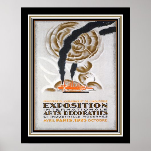 1925 Art Deco Paris Expositie Poster (Voorkant)