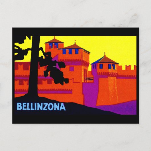 1925 Bellinzona Zwitserland Briefkaart (Voorkant)