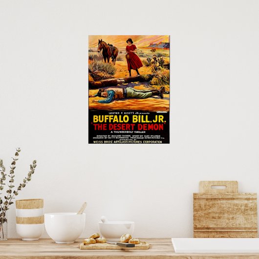 1925 Buffalo Bill, Jr. - affiche du film Démon du (Cuisine)