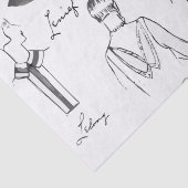 1925 Franse Modes Tissue Paper v. 2 Tissuepapier (Detail)