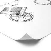 1925  Golf Bag Patent Art Print (Hoek)