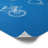 1925 Golf Bag Patent Blueprint Art Print (Hoek)