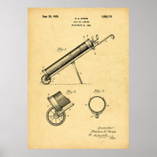 1925 Golf Bag Print