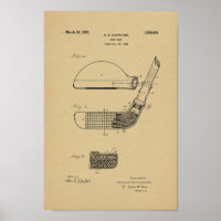 1925 Golf Club Patent Art Print