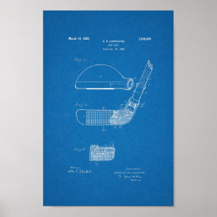 1925  Golf Club Patent Blueprint Art Print