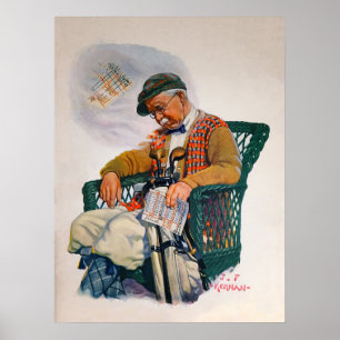 1925 Golfafdrukken Poster