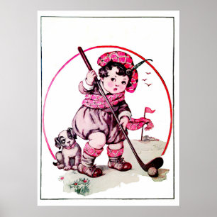  1925 Golfafdrukken Poster